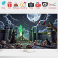 thumbnail image 4 of Grim Reaper Halloween Banner Spooky Hand Full Moon for Haunted House Halloween Party Scary Decoration, 4 of 9