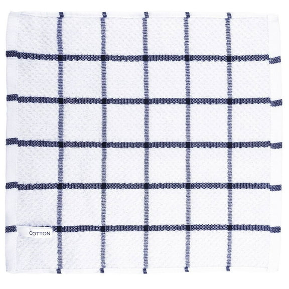 XSCPXTT Kitchen Dish Cloths Ultra Soft, Highly Absorbent, Quick-Drying Terry Cotton Dishcloths 12"x12" Inch Wash & Cleaning Cloths for Kitchen & Dishwashing ﻿,Dark Blue