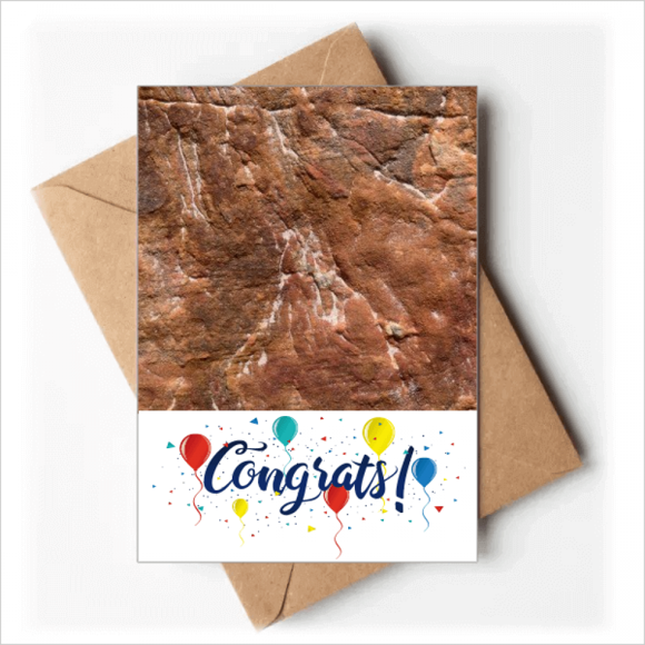 Brown Rock Rugueux Surface Modèle Cartes de Mariage Félicitations Enveloppes de Voeux