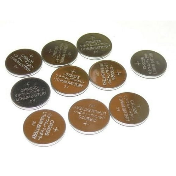 CR2025 3V Lithium Coin Battery (10 Coin Cells)