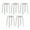 White-A, variant on 5Pcs Stackable Multi-Colored Plastic Stools 18" Tall Flexible Seating for Classroom School Portable Backless Stacking Chairs Bar Stools Nesting Decorative Stool for Office, Colorful