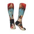 thumbnail image 5 of Lsque Hot Air Balloon Guinea Pig Printed Crew Socks Men's Women's LightWeight Thin Casual Calf Socks ,Knee High Socks,Cotton Socks, 5 of 9