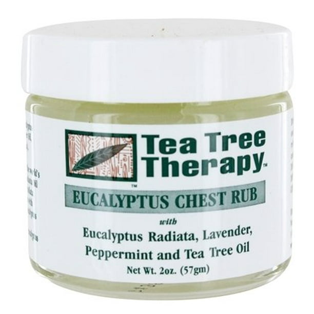 Eucalyptus Chest Rub 2 oz. by Tea Tree Therapy (pack of 2) Walmart