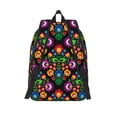 thumbnail image 2 of Lsque Traditional Floral Polish Pattern Canvas Daypack, Durable Backpack, High-quality Versatile Backpack,Vintage Compact Backpack-Medium, 2 of 6