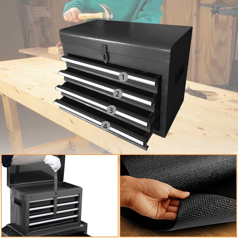 5 Drawer Chest & Cabinet Storage Box Rolling Garage Toolbox Organizer New 