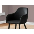 thumbnail image 3 of Monarch Specialties Dining Chair, Set Of 2, Side, Upholstered, Kitchen, Dining Room, Pu Leather Look, Metal, Black, Contemporary, Modern, 3 of 6