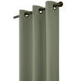 thumbnail image 4 of Commonwealth Thermalogic Weather Cotton Fabric Grommet Top Panel Pair - 80x84" - Sage, 4 of 4