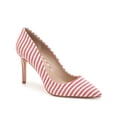 thumbnail image 1 of CHARLES BY Charles David Women's Vicky CANDY RED Stripe Pointed Pump (7, CANDY RED), 1 of 1