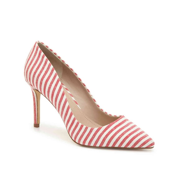 CHARLES BY Charles David Women's Vicky CANDY RED Stripe Pointed Pump (7, CANDY RED)