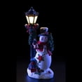thumbnail image 6 of VP Home Glowing Lampost Christmas Snowman Figurine - LED Lighted Indoor Decor for Festive Holiday Ambiance in Resin Fiber Optic Design, 6 of 8