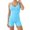 Blue, variant on Women Sleeveless Jumpsuits Square Neck Seamless Bodycon One Piece Backless Rompers Sexy Stretchy Unitard Yoga Gym Shorts Sport Summer Playsuits Bodysuits
