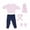 Pink, variant on PEONAVET Doll Clothes Outfits, 2 Pcs New-Born Doll Clothes Set for 18 Inch Doll,Fashion Doll Clothes Accessories