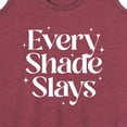 thumbnail image 3 of Instant Message - Every Shade Slays - Women's Racerback Tank Top, 3 of 6