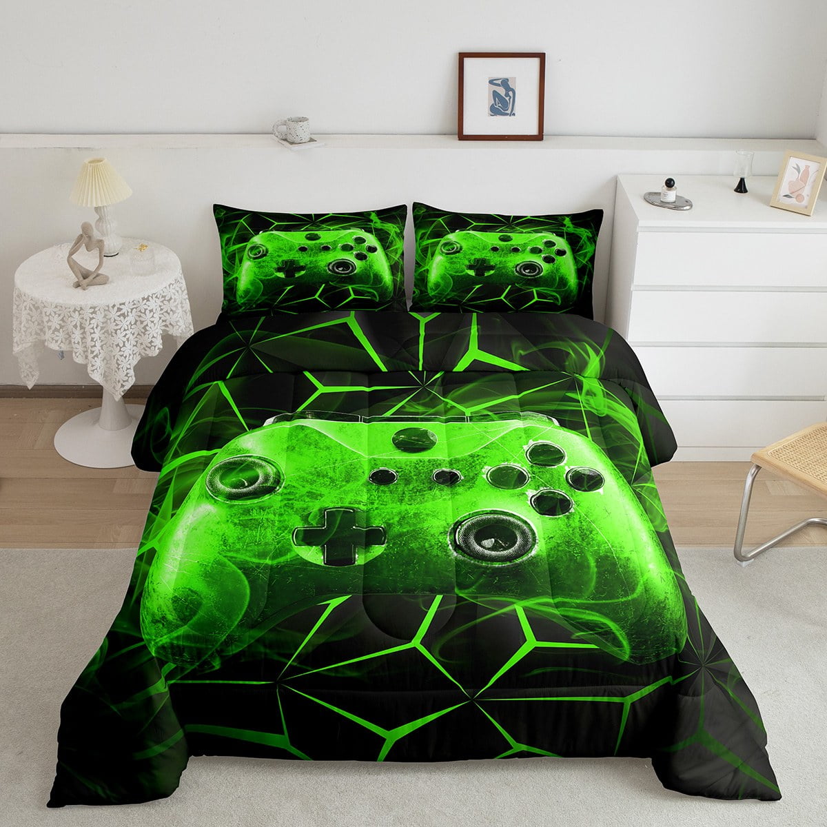 YST Gaming Comforter Set Kids Gamer Video Games Comforter for Boys ...