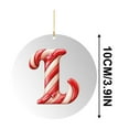 thumbnail image 2 of Moocorvic Round Christmas Ornaments with Initial Letter, Christmas Tree Decorations Xmas Gifts Keepsake, Clear(L), 2 of 6