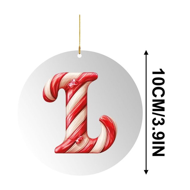 26 Letter Ornament Cane Candy Letter Ornament