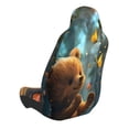 thumbnail image 2 of Wukai Cute Butterfly Bear Full Set Car Seat Covers with Soft Padding Universal Auto Front Seats Protector and Cushion Mat, 2 of 5