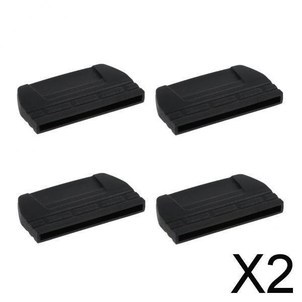 Paquete de 2-6 4 piezas Mochila Correas Cinturón Hebillas de cola plana Clips finales 2 piezas