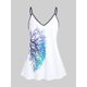 thumbnail image 1 of Tank Top con Estampado de Curvo en Talla Extra con Escote Pico de Colores Rosegal  Camisetas sin mangas de talla grande, 1 of 5