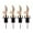 Rose Gold, variant on Sunnyway 4 Pcs Olive Oil Dispenser Spout, Stainless Steel Oil Pour Spouts Replacement with Leak-Proof Design Bottle Pourers for Liquids, Olive Oil, Wine, and Vinegar with Auto Flip Feature (Black)