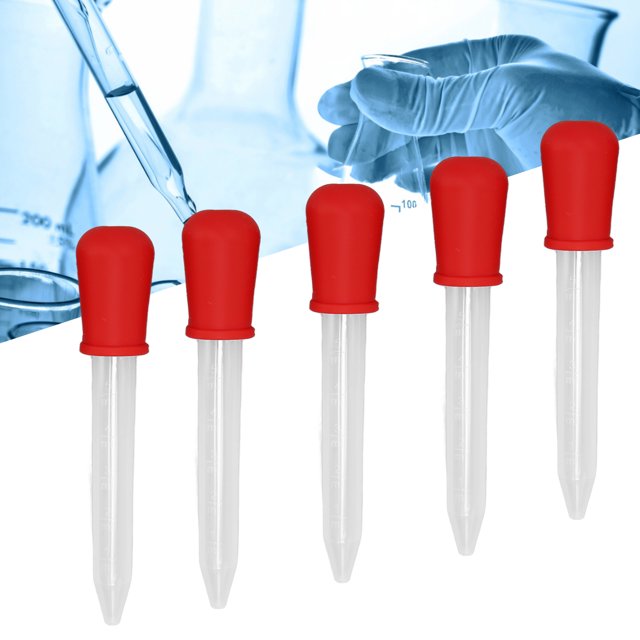 Gotero 5 Uds Pipetas De Transferencia 5ml Material De Silicona Fácil Limpieza Fabricación De Cuentagotas Desechables DIY