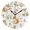 Black, variant on Lovely Squirrels Mushrooms Florals Leaves Round Wall Clock Silent Analog Battery Operated Black Pointer Home Decor 9.84" Diameter