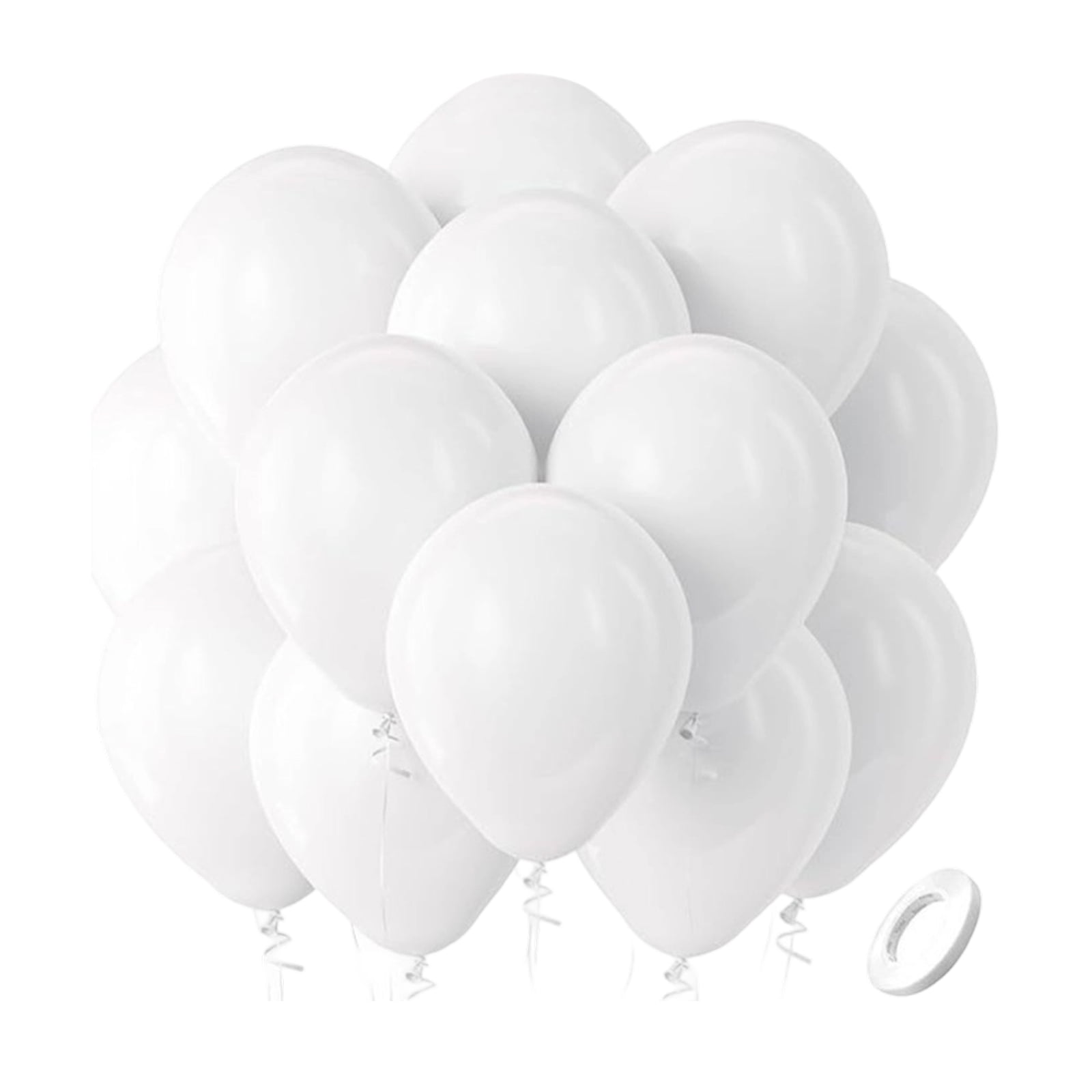 Pink Elastic Balloons Party Supplies 12 Inch Matte Pastel Helium Balloon Bouquet for Birthday Wedding Celebrations and Events 100 Pcs White 12 X 9 X 9