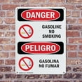 thumbnail image 4 of (2 Pack) Gasoline No Smoking Bilingual OSHA Danger Sign 18 Inch X 24 Inch Indoor / Outdoor Rust-Free Aluminum Metal Signs for Workplace, Workshop, and Construction Site, Made in the USA, 4 of 8