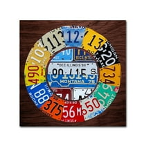 Trademark Fine Art ''Clock Square'' by Design Turnpike 14" x 14" Canvas Art (ALI1312-C1414GG)