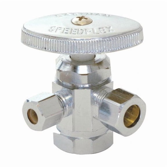 Manufacturer Varies Water Supply Stop,Brass,Multi-Turn,3/8" 04326LF