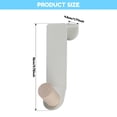 thumbnail image 2 of 8Pcs Door Hook,Door Hanger Hook Metal Over Door Hook Fashion Clothes Hanger Behind Door Hook with Wooden Ball Multi-Color/White Door Coat Hanging Hook Single Hook Hanger for Hanging Clothes, 2 of 7