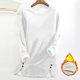 thumbnail image 1 of HongQid Women's Winter Warm Sherpa Lined Fleece Crewneck Sweatshirt Pullover Loungewear Tunic Tops, 1 of 4