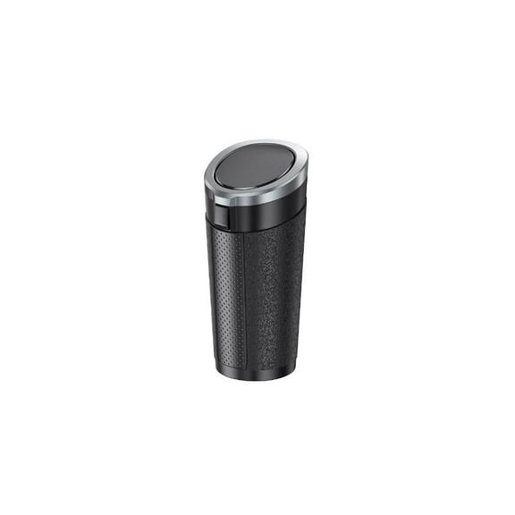 Car Trash Can Bin with Lid - Mini Car Garbage Can Cup Holder-Black Small Leakproof Vehicle Trash Garbage Can Bin-Automotive Car Organizers and Storage for Back Seat Truck Accessories(Silver)