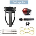 thumbnail image 3 of Piaoyu Sling Folding Fishing Hunting Slingshot with Wrist Rest, Rubber Bands, Fishing Reel, and Darts for Adults Outdoor Shooting, 3 of 10