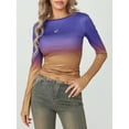 thumbnail image 3 of SUNSIOM T-Shirts Basiques Ajustés Décontractés pour Femmes Printemps Automne Manches Longues Col Rond Streetwear, 3 of 9
