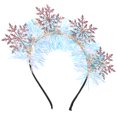 thumbnail image 4 of Diadema de copos de nieve Diadema de brillo Diadema navideña Diadema decorativa para mujer, 4 of 8