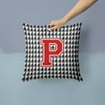 thumbnail image 2 of Carolines Treasures CJ1021-PPW1414 Monogram - Initial P Houndstooth Decorative Fabric Pillow - 14 x 14 in., 2 of 4