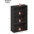 thumbnail image 2 of DVD Storage Cabinet Shelf, 3 Tier Media Storage Tower for CDs & Video Games, Freestanding Organizer Shelf for Living Room Home Office, Holds 80+ DVDs(Black), 2 of 8