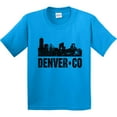 thumbnail image 3 of Inktastic Denver Colorado Skyline Grunge Youth T-Shirt, 3 of 5