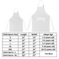 thumbnail image 2 of Toptie Cotton Canvas Parent-Child Apron Set-White-Kid M/Adult XL, 2 of 7