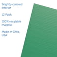 thumbnail image 4 of 12 x 48 Study Carrel Green Corrugated Bulk Pack of 12, 4 of 7