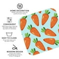 thumbnail image 4 of Kll Square Drink Coasters Set Of 4,Pu Leather Absorbent Coasters Set Decorative Coffee Cup Coasters Housewarming Gift For Home Decor-Cartoon Carrot, 4 of 9