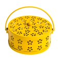 thumbnail image 1 of ruzhgo Iron Box Hollow Case with Handle Fireproof Box Yellow, 1 of 6