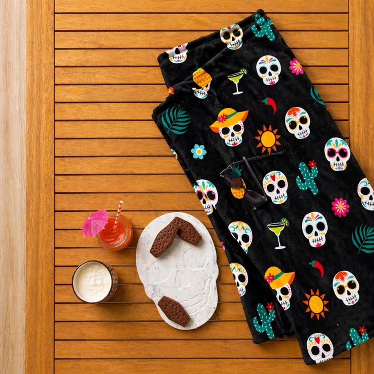 Summerween Oversize Super Soft Plush Throw Blankets, Summer Patio