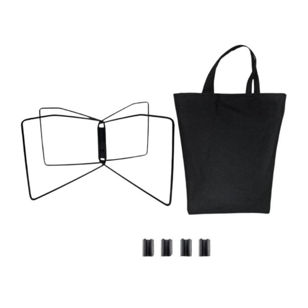 Plegado de almacenamiento de soporte de enfriamiento plegable Caja de hielo compacta plegable multifuncional Negro