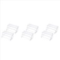 thumbnail image 1 of Acrylic Display Risers, Clear Rectangle Stands Shelf for Display 18Pcs,18 x Display racks (6 small, 6 medium, 6 large),transparent, 1 of 7
