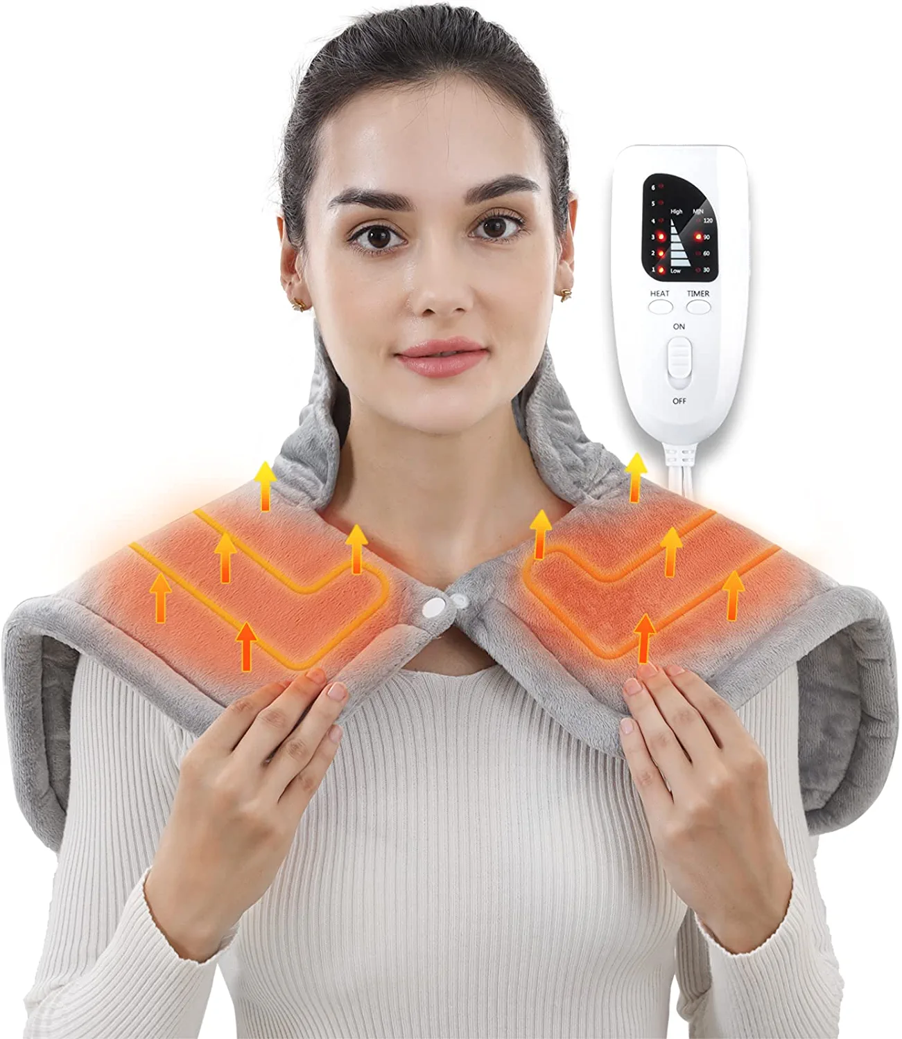 Nokstar Heating Pad for Neck and Shoulders Electric Heated Neck