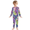 thumbnail image 3 of BZSMCE Unisex Pajama Set Snug-Fit Cotton Sleepwear Colorful Frog Printed, 3 of 7
