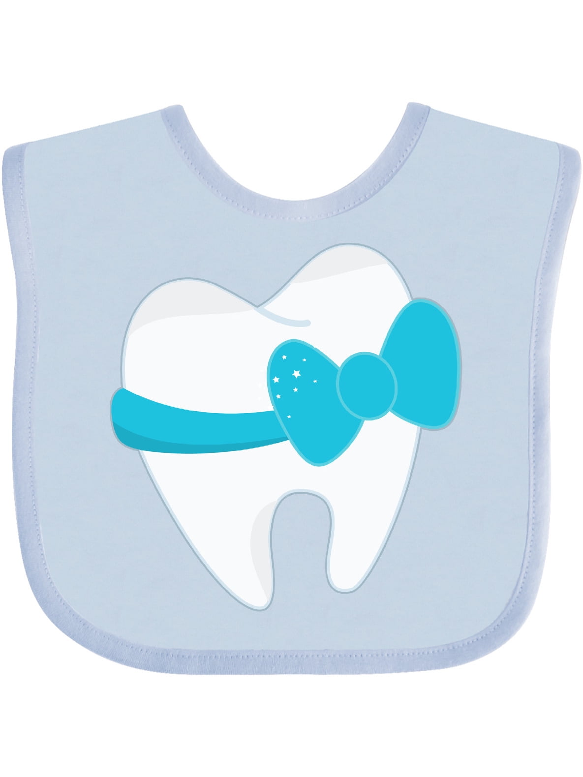 Tooth with a bow Baby Bib