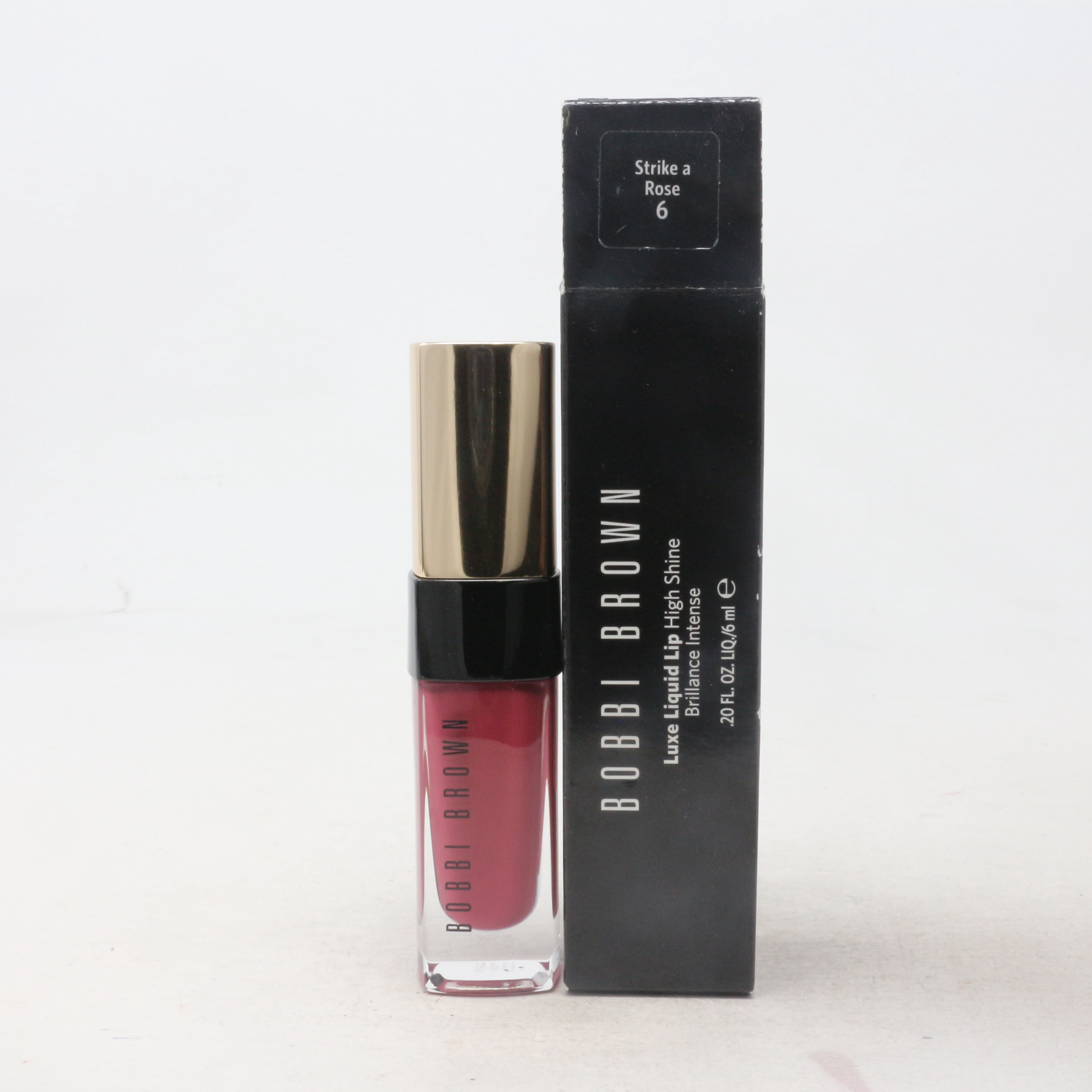 Bobbi Brown Luxe Liquid Lip Gloss 0.20oz 6 Strike A Rose (High Shine) New
